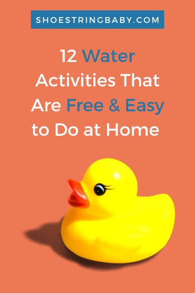 12 water activities that free and easy to do at home