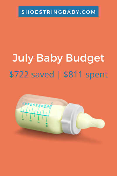 July 2020 Monthly Baby Budget