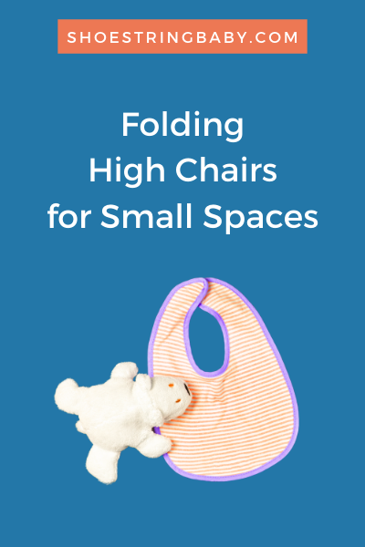 Folding high chairs for small spaces