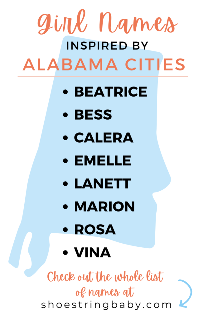 girl names inspired by Alabama cities