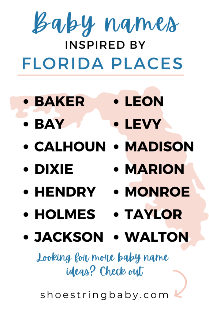 List of name ideas from florida counties