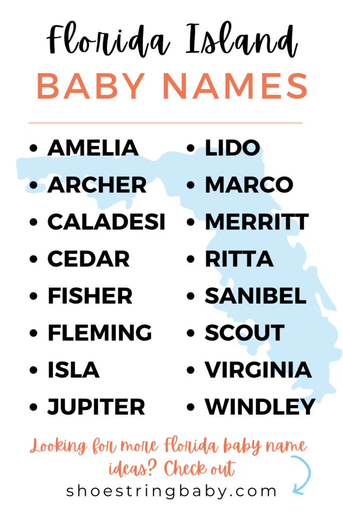 List of Unique baby names inspired by Florida Islands