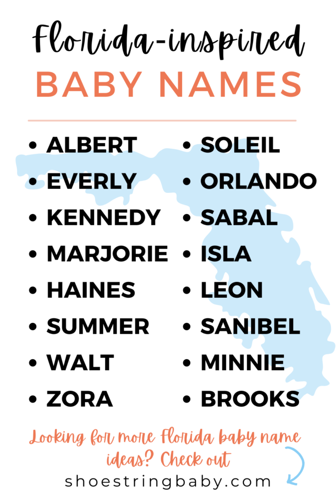 Florida-themed baby names