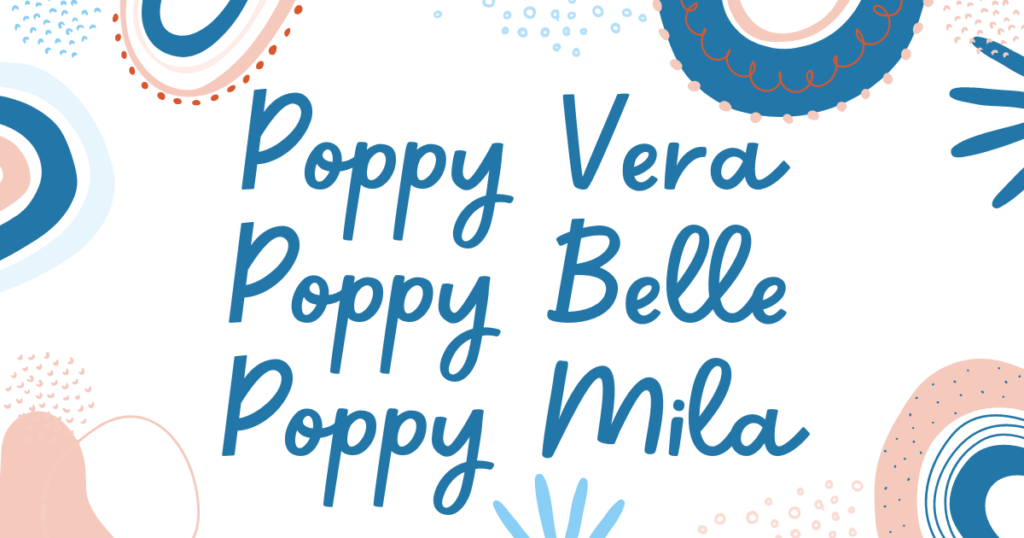 Cute middle name ideas for Poppy
