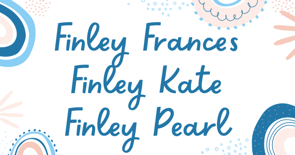 Example girl middle names for Finley
