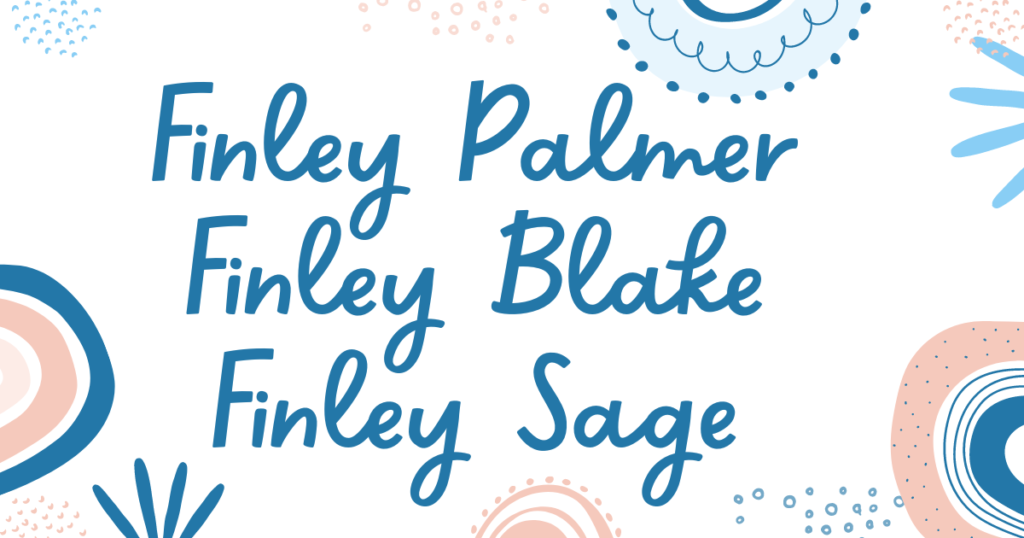 Example unisex middle names for Finley