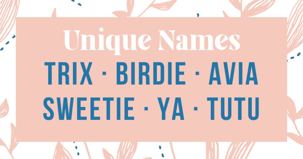 Unique alternatives names for grandmothers