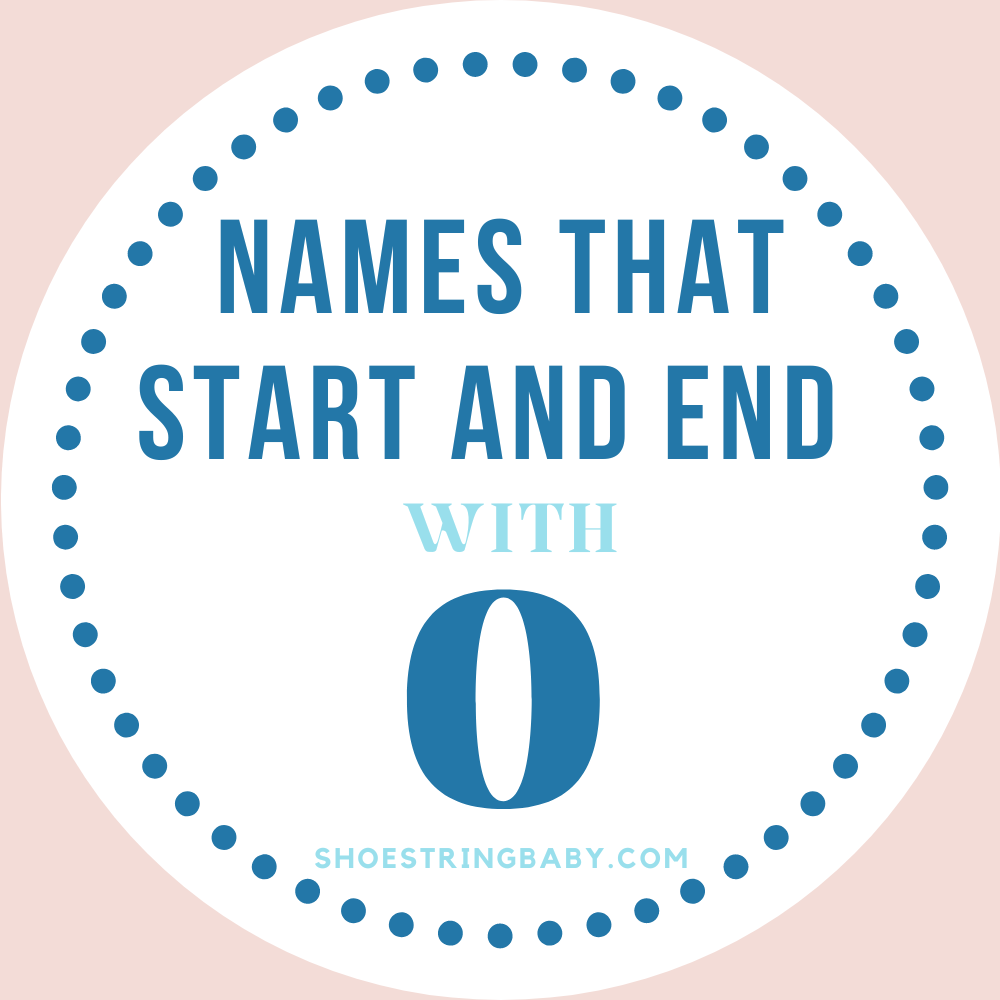 names that start and end with o