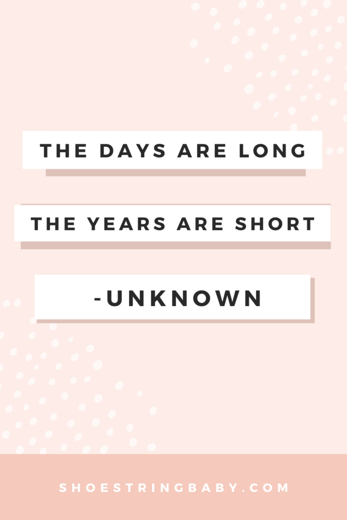 quote: the days are long but the years are short