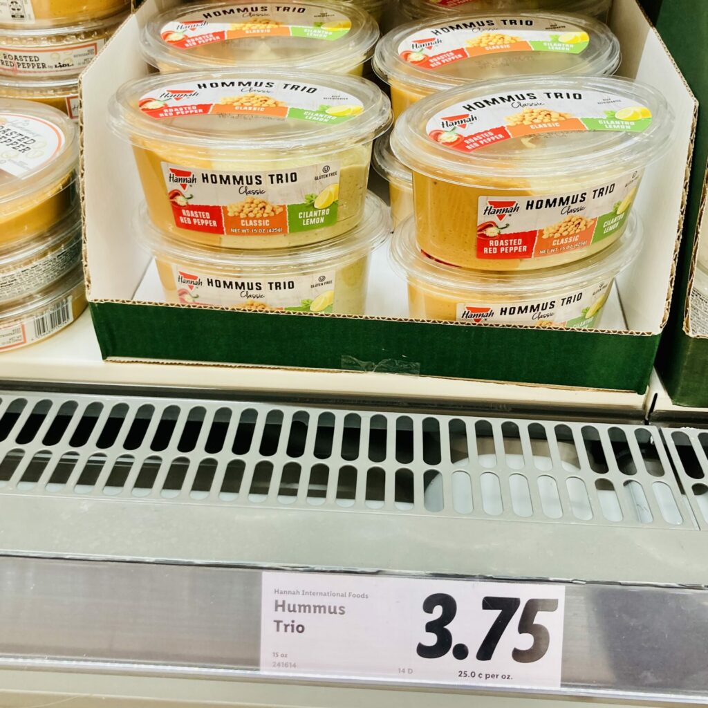 hannah hummus trio pack found at lidl