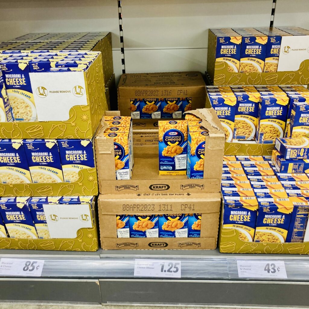 lidl mac and cheese selection