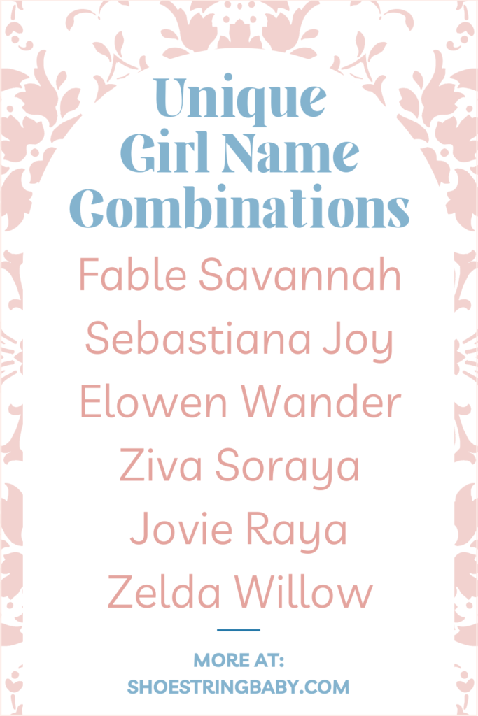 unique name combinations for baby girls