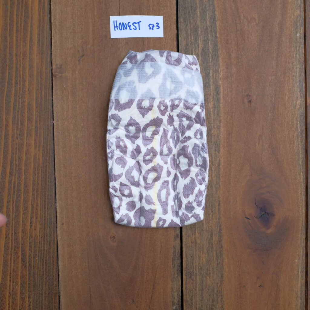 honest company diaper pattern in leopard print