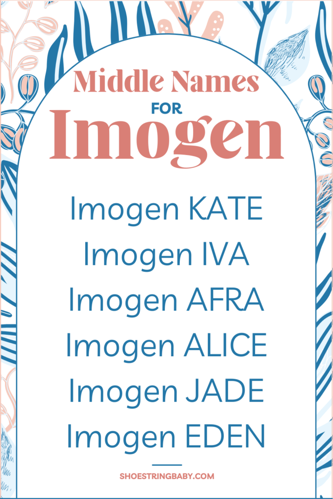 example middle names for imogene