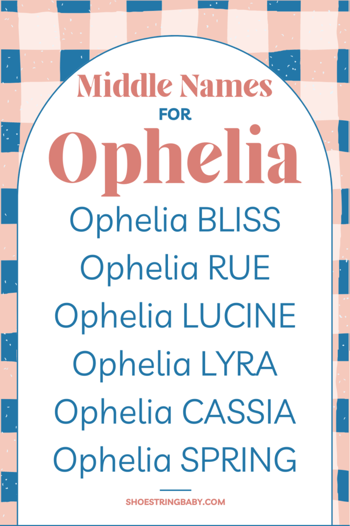 Middle names that go well with Ophelia