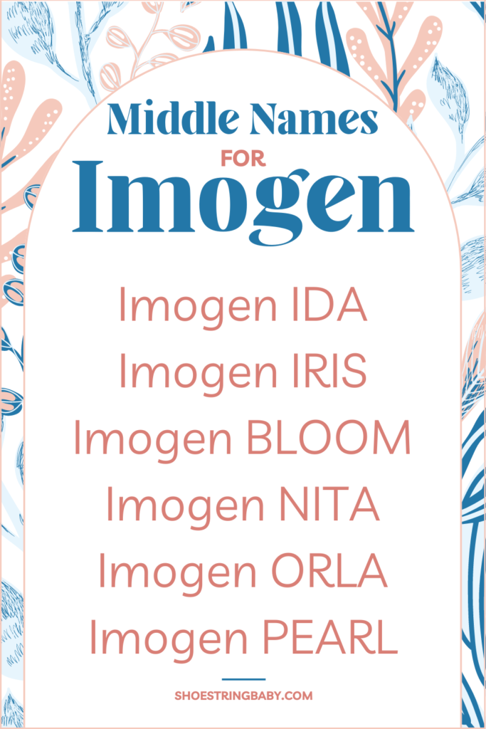 list of middle names that go well with imogen
