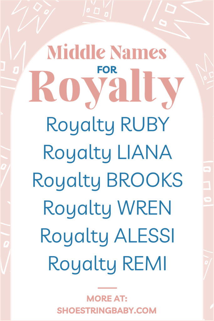 list of middle names for the name Royalty 