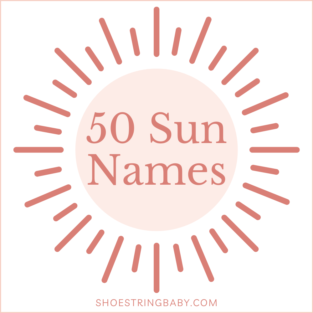 50 sun names for baby girls and boys