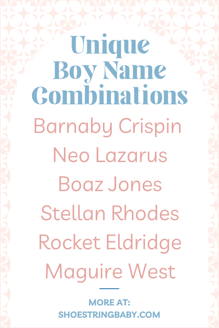 113 Striking Name Combinations for Baby Boys