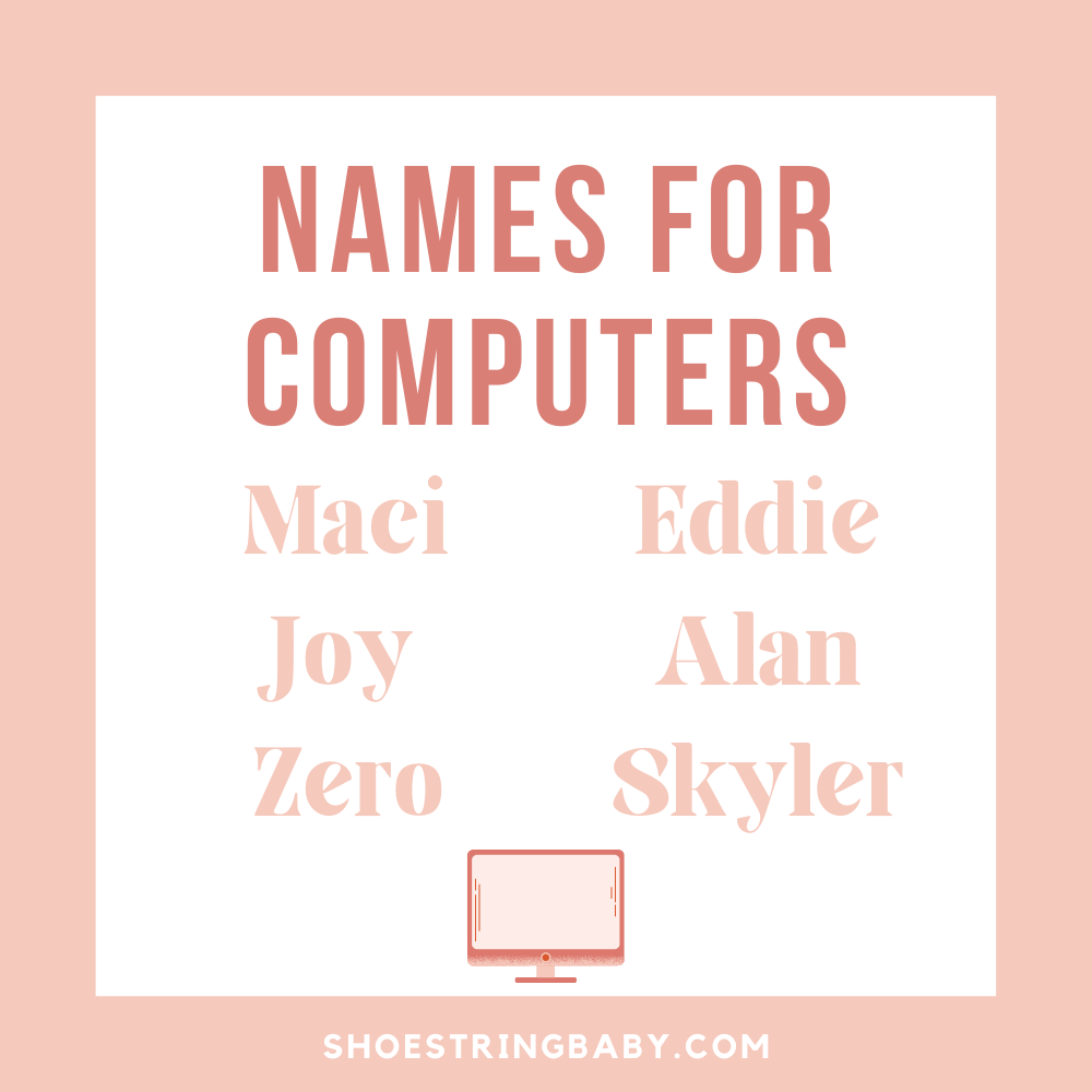 names for a computer: maci, joy, zero, eddie, alan, skyler