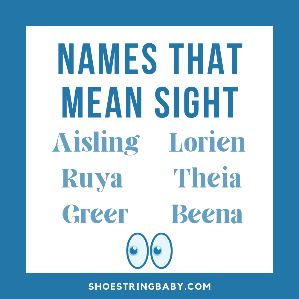 names that mean sight: aisling, ruya, greer, lorien, theia, beena