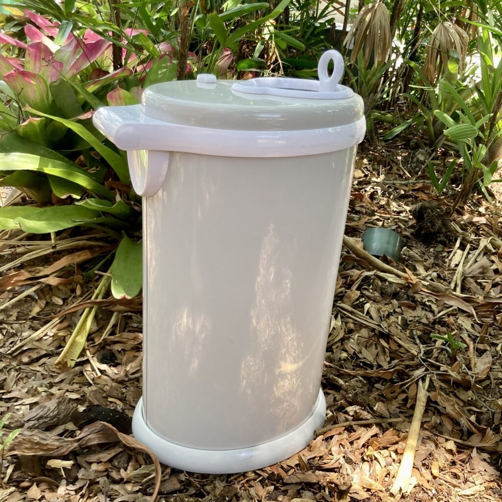 ubbi diaper pail in grey