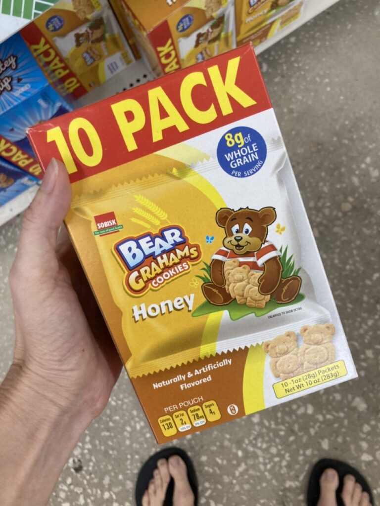 a pack of bear graham crackers