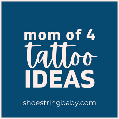 20 Pretty Four Kids Tattoo Ideas for Moms