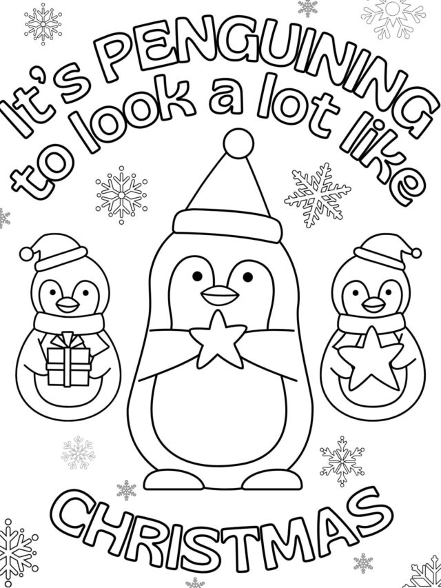 Cute Christmas Coloring Pages Free Printables Shoestring Baby