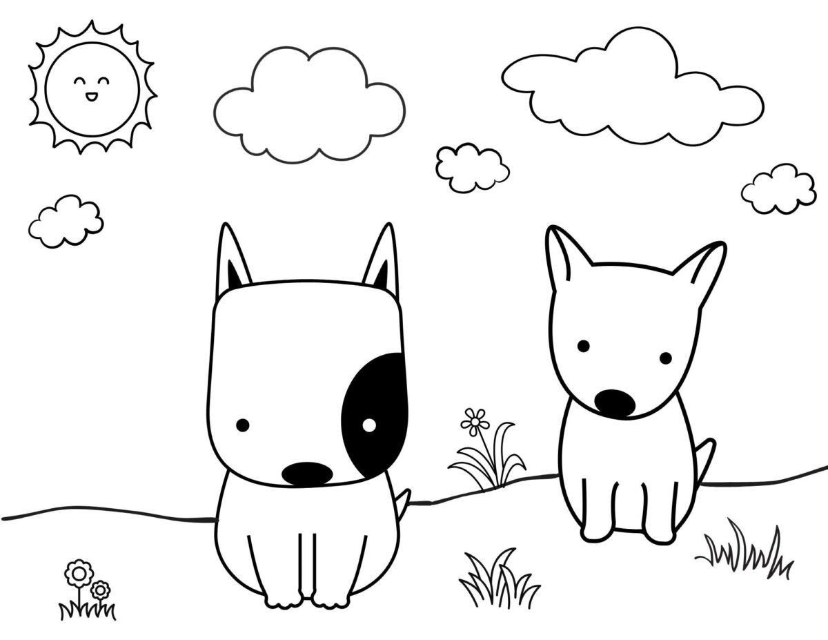 10 Cute Dog Coloring Pages