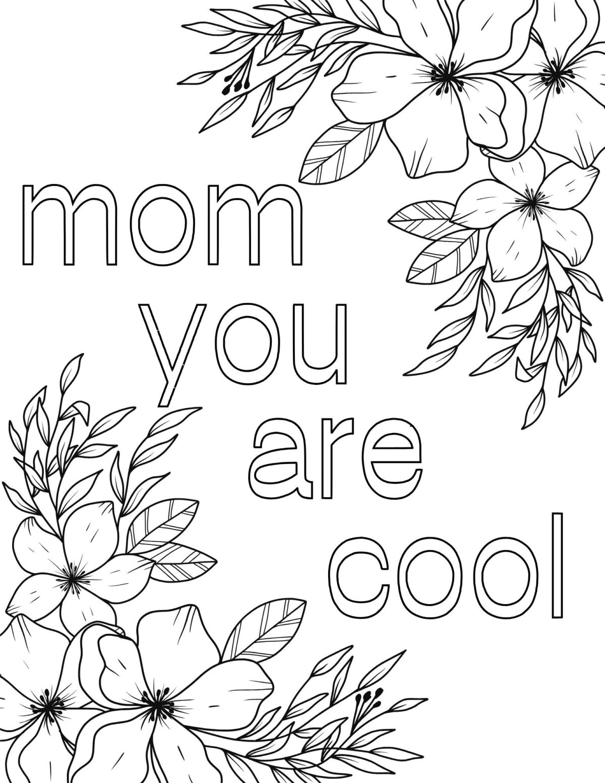 12 Cute Coloring Pages for Mom | Shoestring Baby
